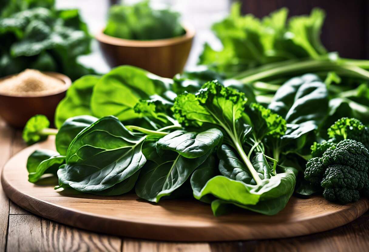 Les légumes verts à feuilles : un trésor d'antioxydants